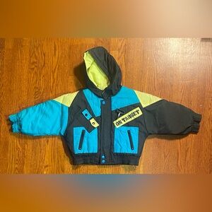 Vintage 80s/90s Weather Tamer Neon Toddler Ski Jacket
